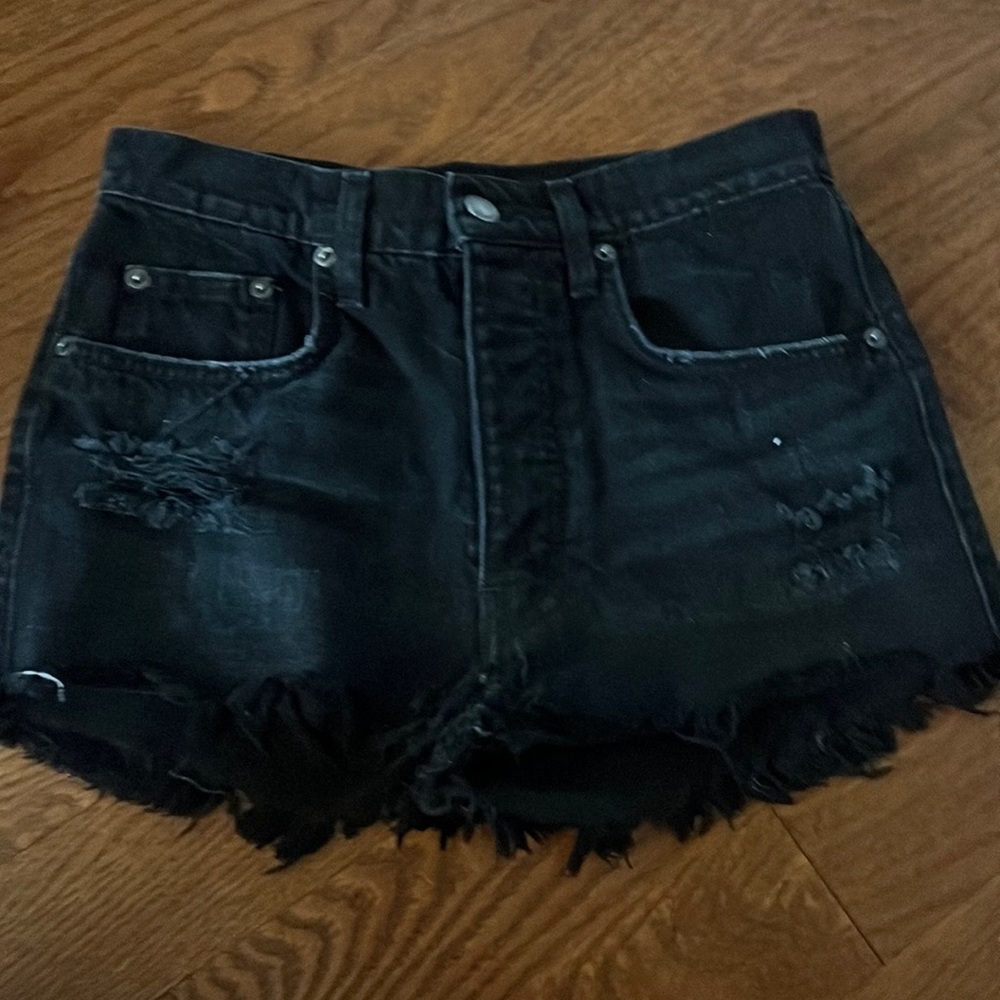 Black Denim shorts